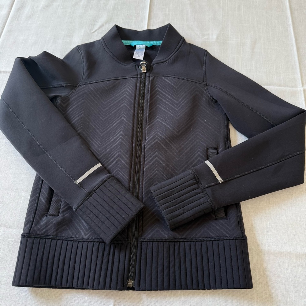 Ivivva by Lululemon Black Black Full Zip Jacket Girls Size 8 - Picture 6 of 7